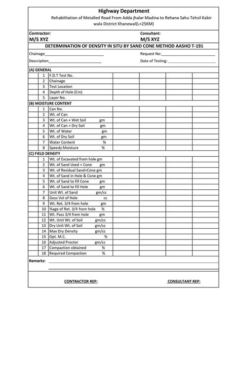 fdt test|field density test report.